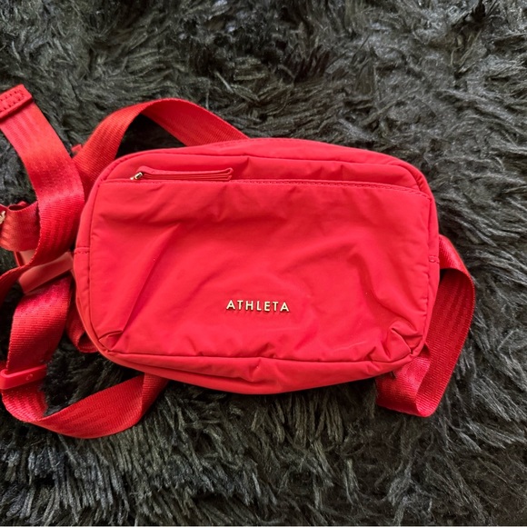 Athleta Handbags - Athleta Red Women's Crossbody Belt Bag